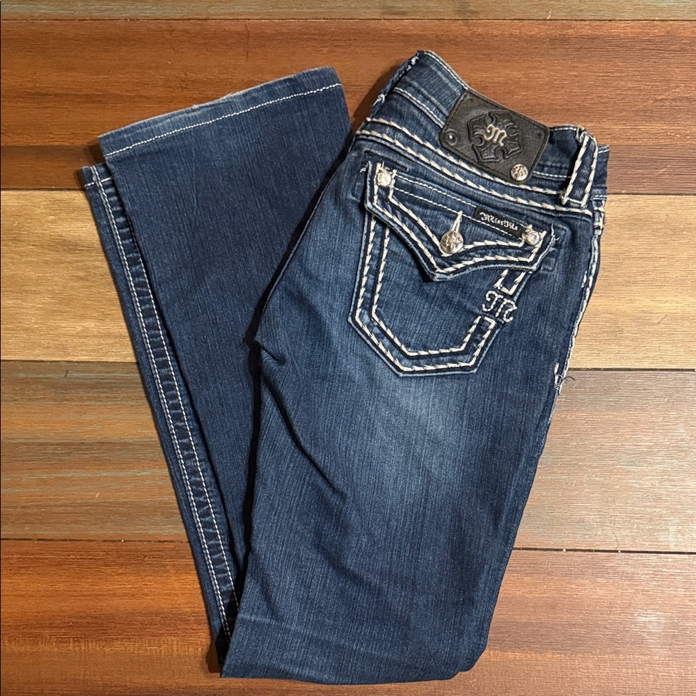 Miss Me Dark Blue Boot Cut Jeans